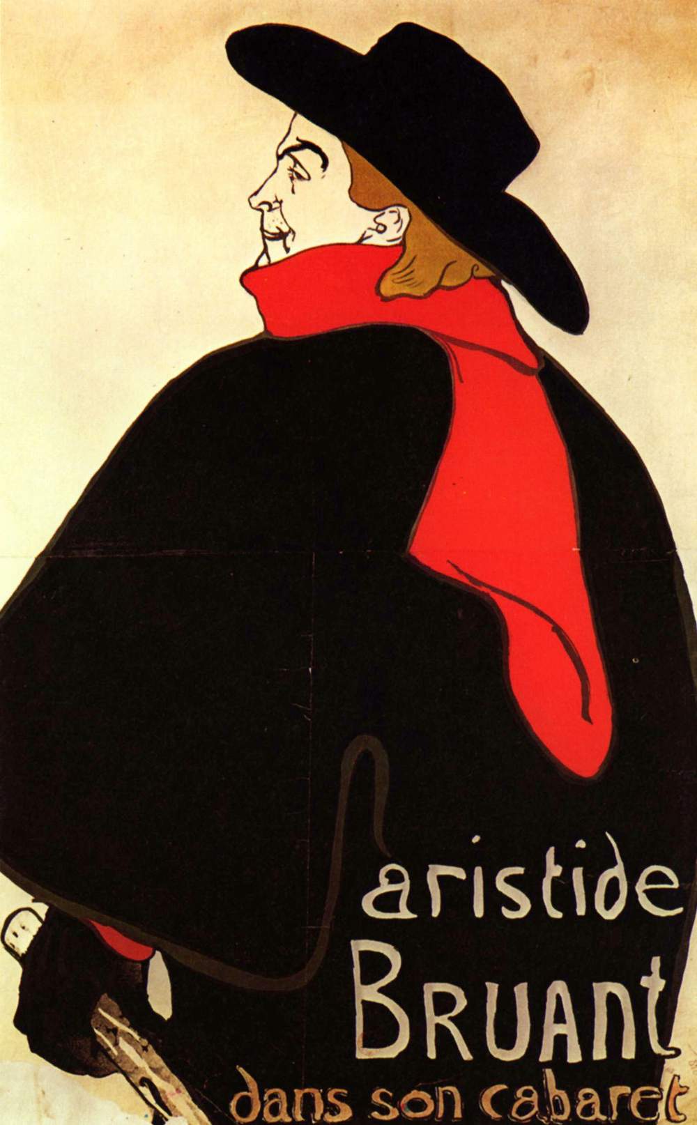 Анри Тулуз-Лотрек Афиша Амбассадор, Аристид Брюант в его кабаре. 1892г